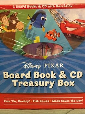 Disney Pixar Board Book & CD Treasury Box - Blue